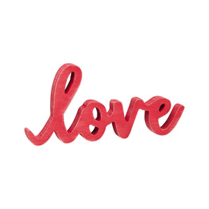 Red Washed Love Cutout