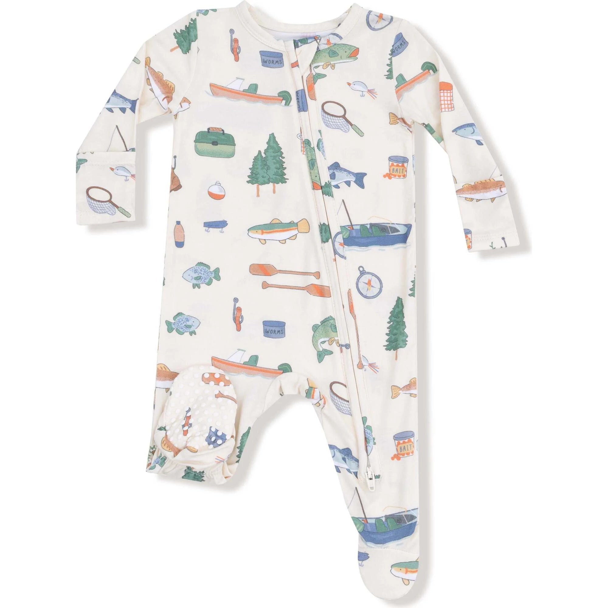 Fishing Things 2 Way Zipper Footie | Angel Dear