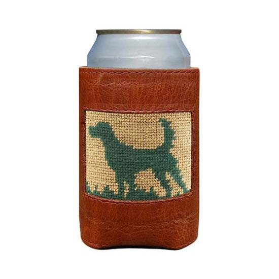 Hunting Dog Needlepoint Can Cooler