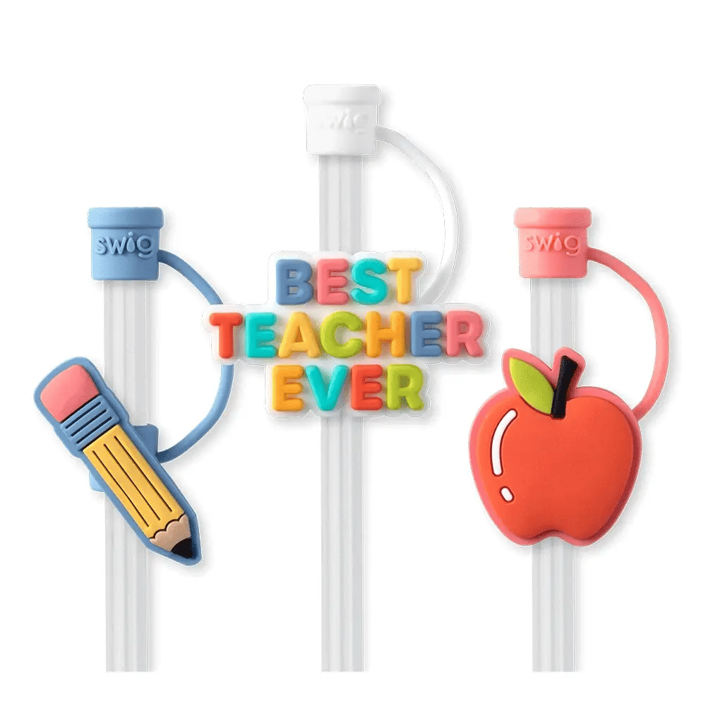 Teacher Life Straw Toppers