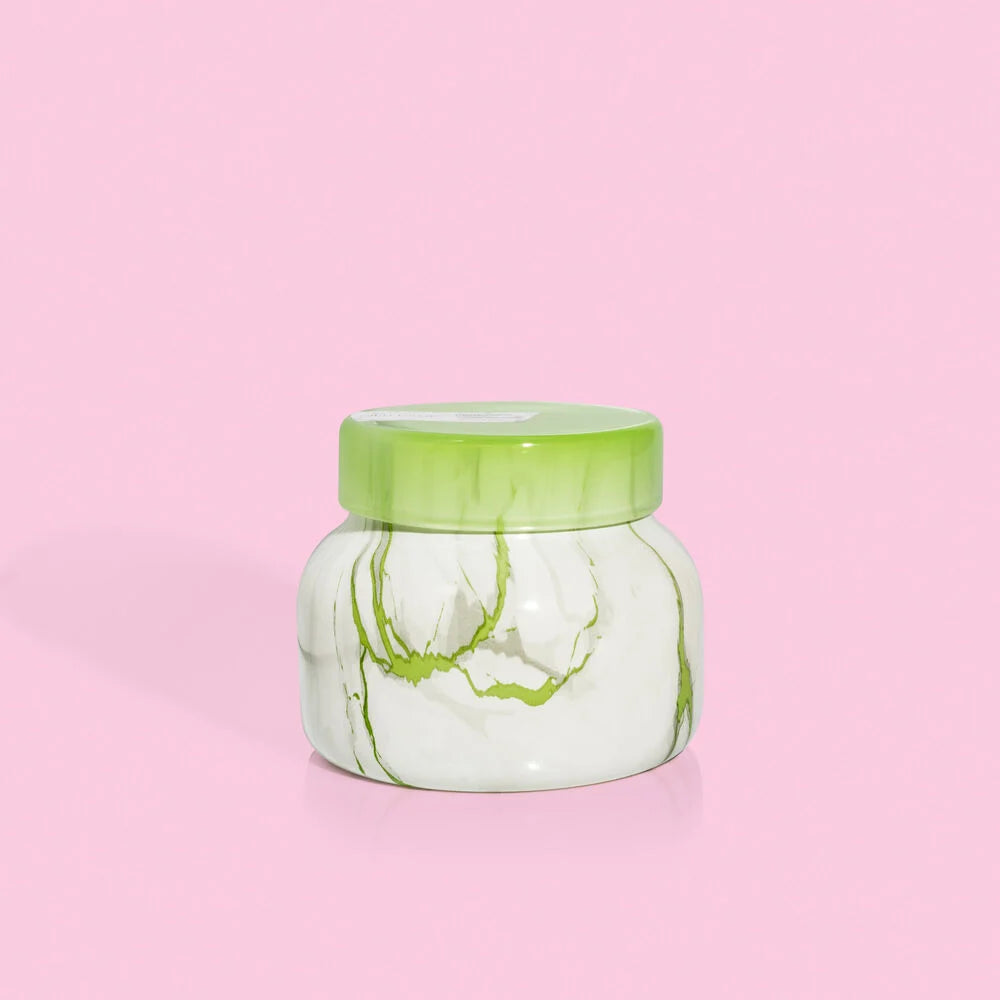 Honeydew Crush Modern Petite Marble Jar, 8 oz