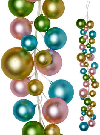 4' Pastel Pearl Ball Garland