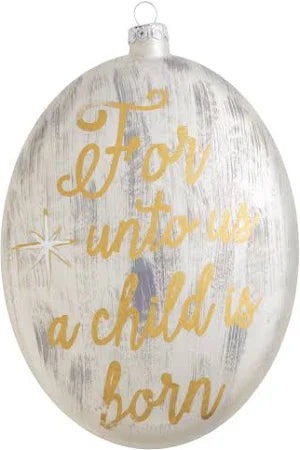 Child is Born Metallic Painted Ornament