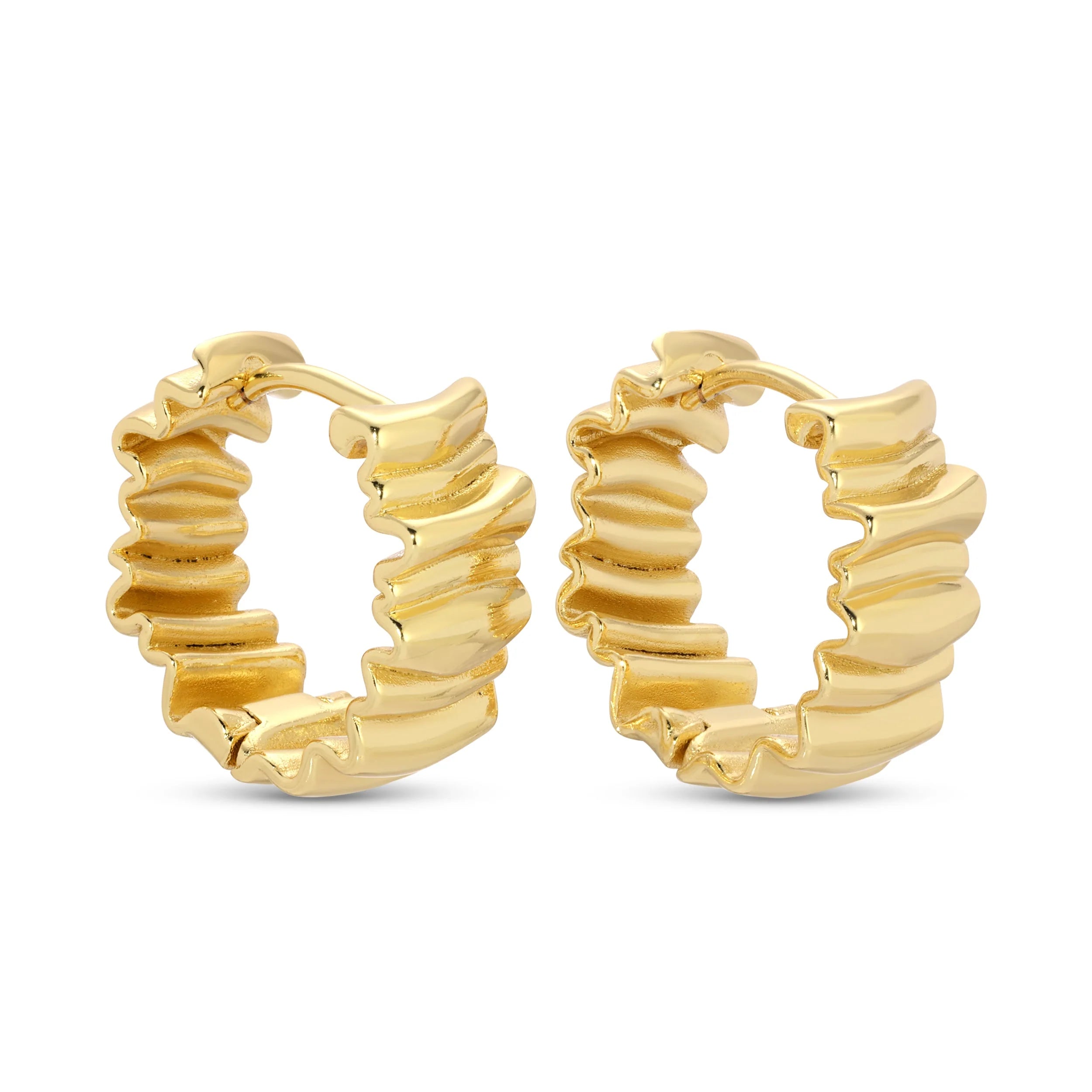 Crinkle Huggie Hoop | Splendid Iris