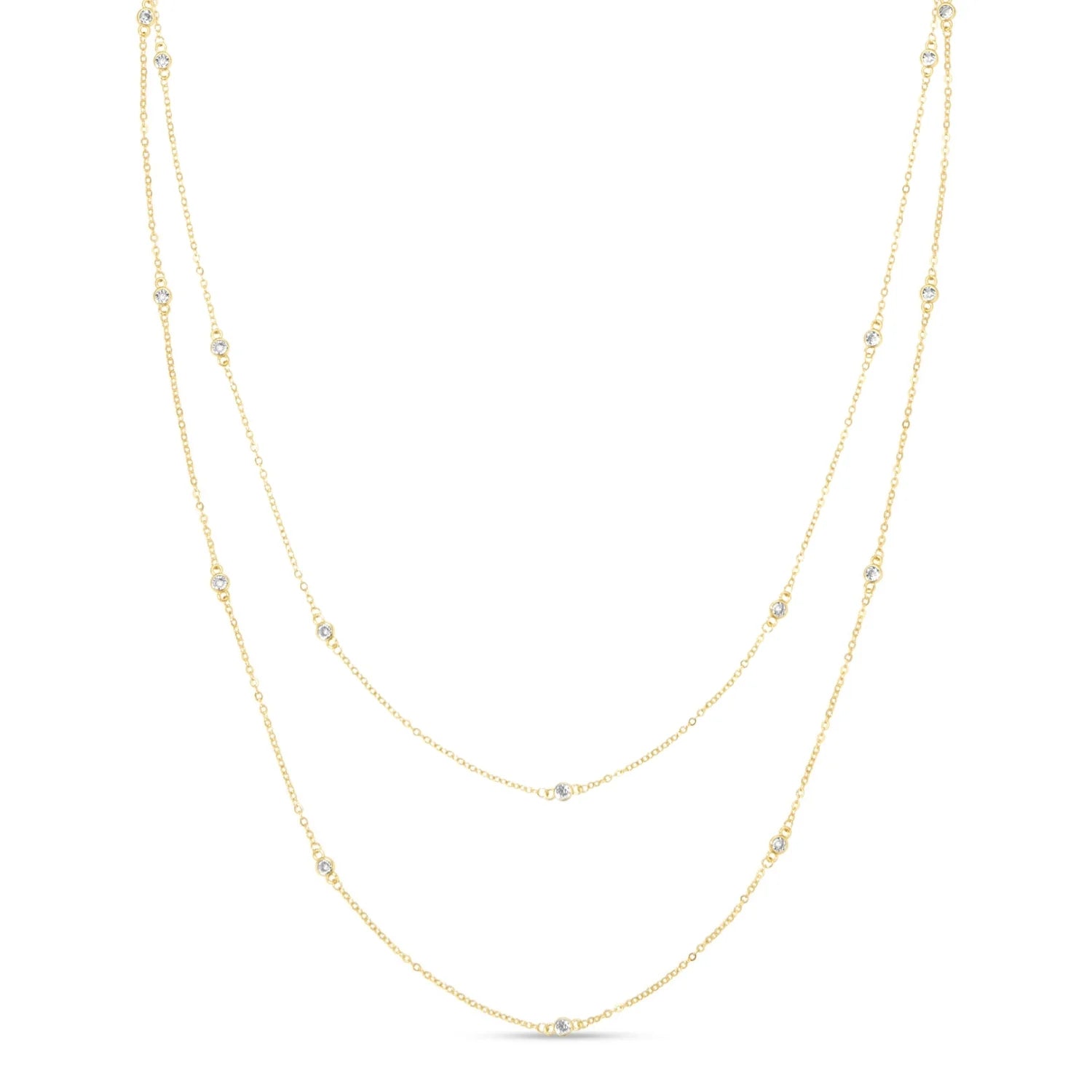 Cubic Zirconia Accented Necklace | Splendid Iris