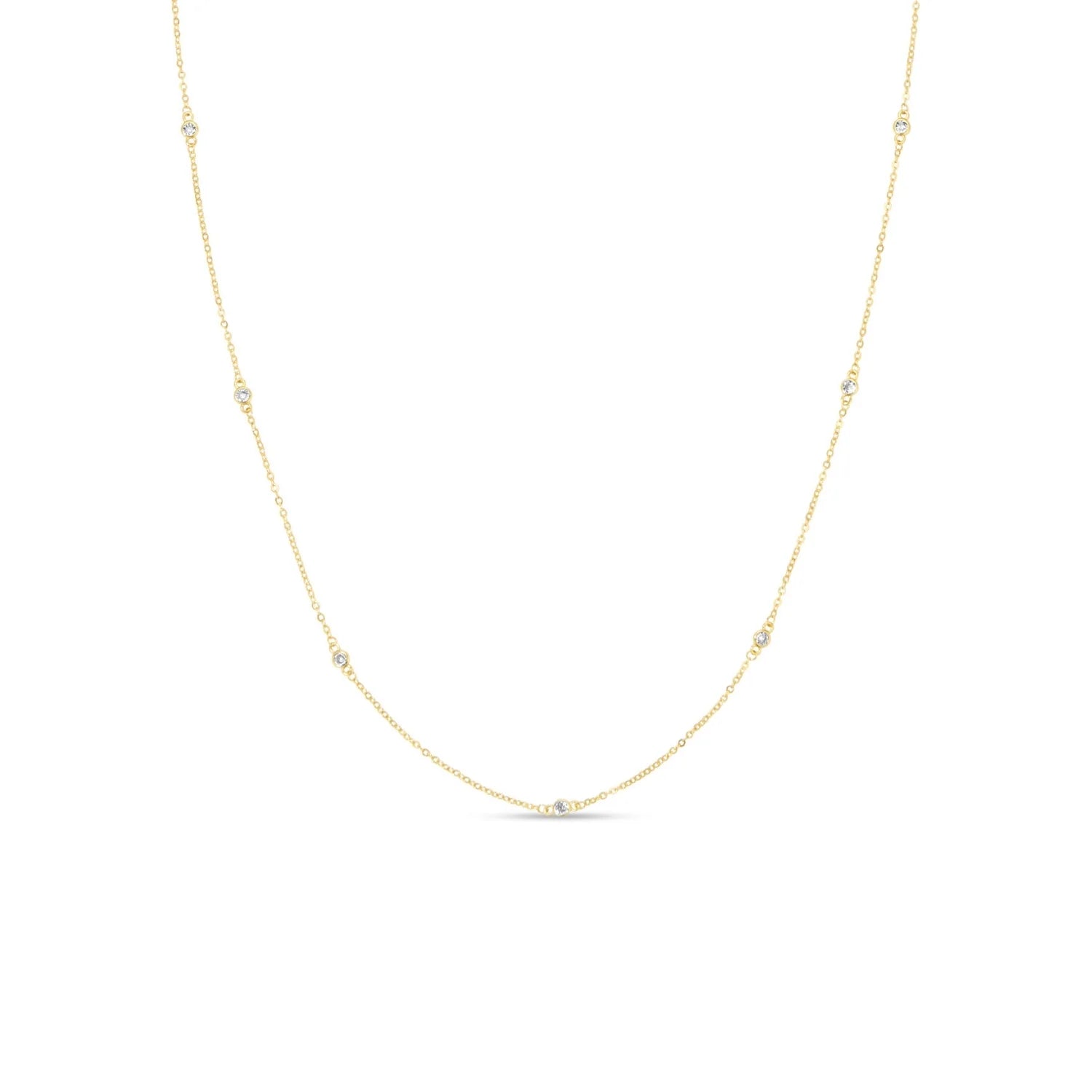 Cubic Zirconia Accented Necklace | Splendid Iris