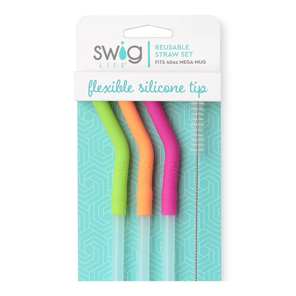 Swig Mega Mug Straws and Cleaning Brush - Thumbnail 3