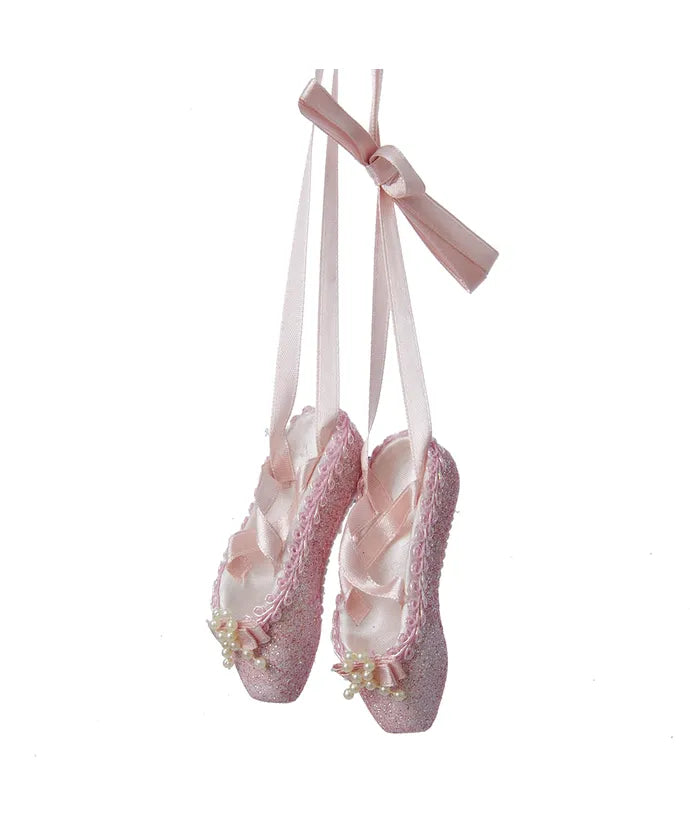 Pink Glitter Ballet Shoes Ornament