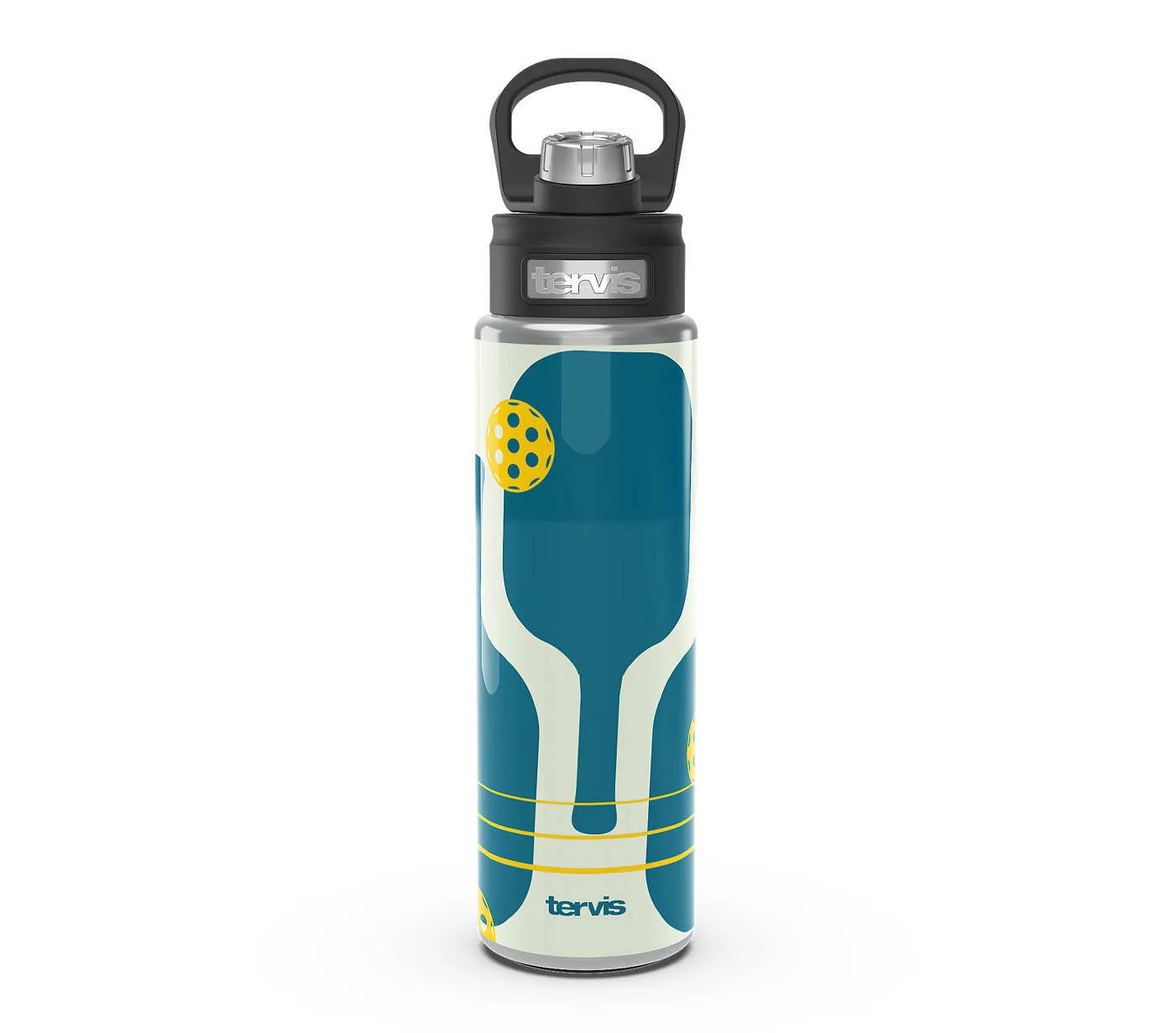 Pickleball Pro Stainless Steel Wide Mouth Bottle with Deluxe Spout