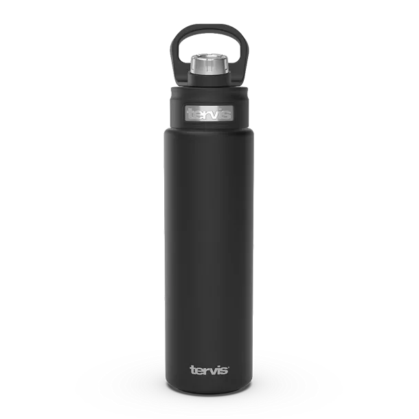Onyx Shadow Stainless Steel Wide Mouth Bottle with Deluxe Spout Lid