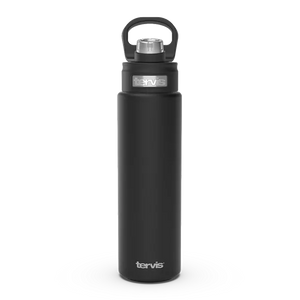 Onyx Shadow Stainless Steel Wide Mouth Bottle with Deluxe Spout Lid