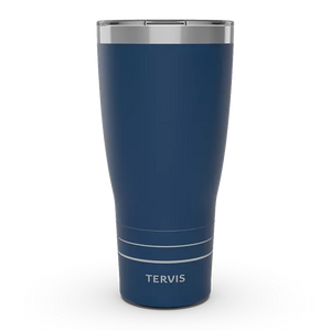 Deepwater Blue Stainless Steel Tumbler with Slider Lid - 30oz