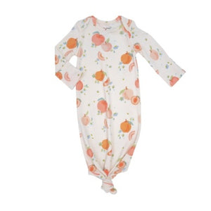 Spring Peaches Knotted Gown 0-3M