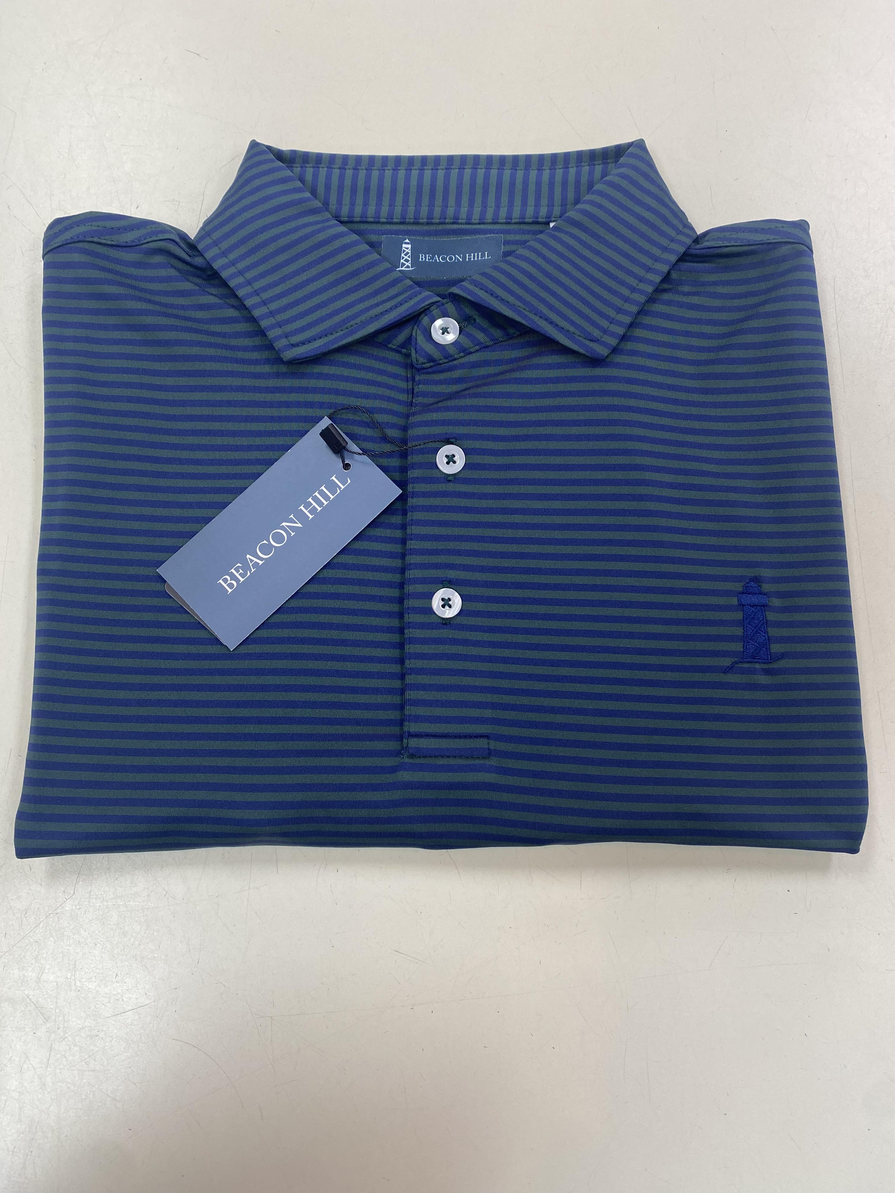 Beacon Hill Hunter Green/ Navy Polo