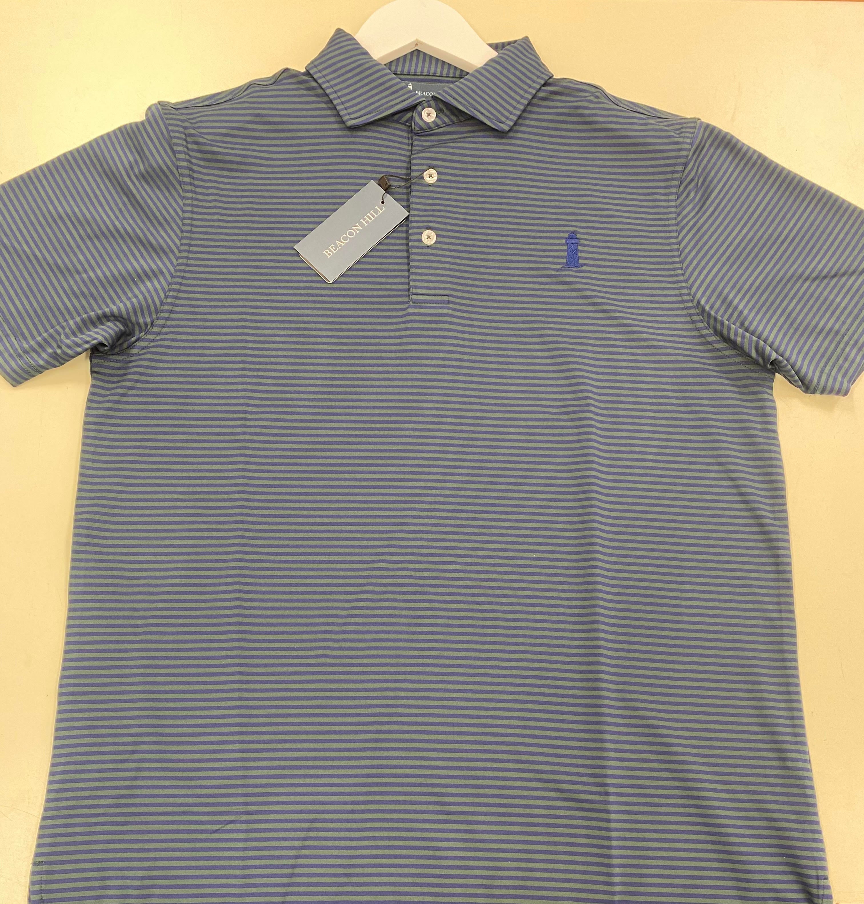 Beacon Hill Hunter Green/ Navy Polo