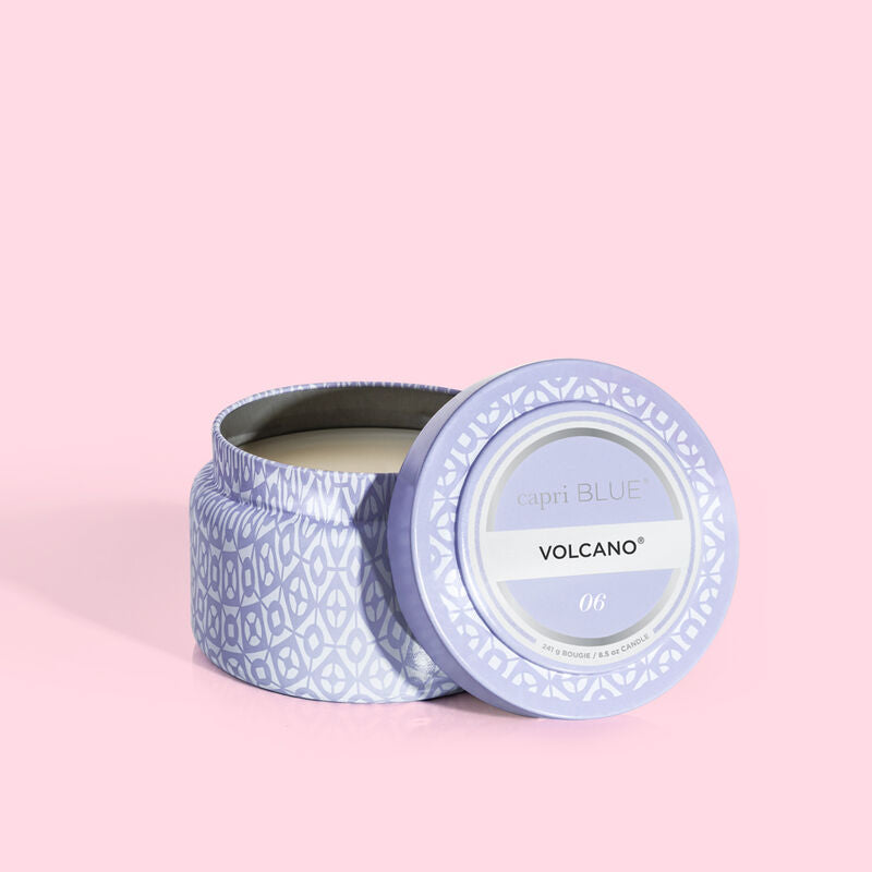 Capri Blue Volcano Lavender Printed Travel Tin, 8.5 oz