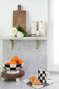 Footed Marble Wooden Risers