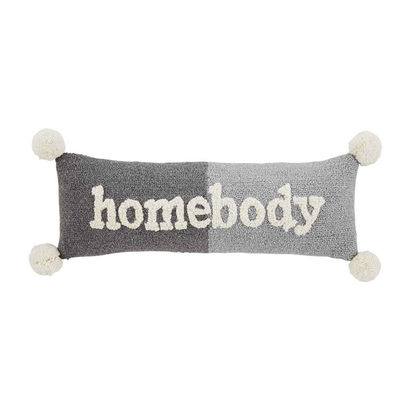 Homebody Lumber Hooked Throw Pillow