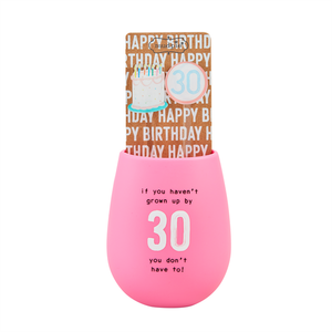 30 Birthday Silicone Wine Set