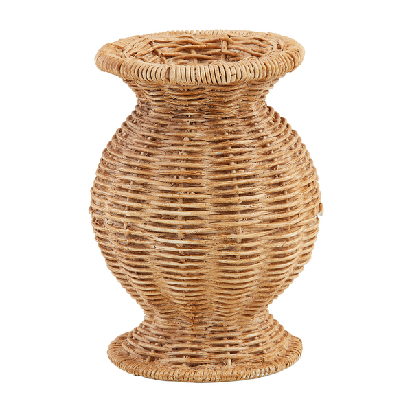 Resin Basket Weave Vases