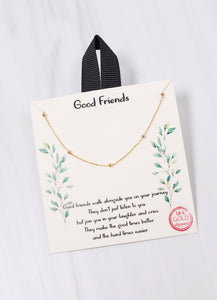 Good Friends Delicate Necklace Gold