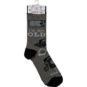 I'm Not Old I'm Vintage Socks