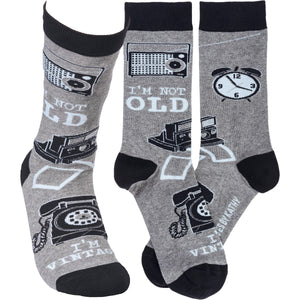 I'm Not Old I'm Vintage Socks