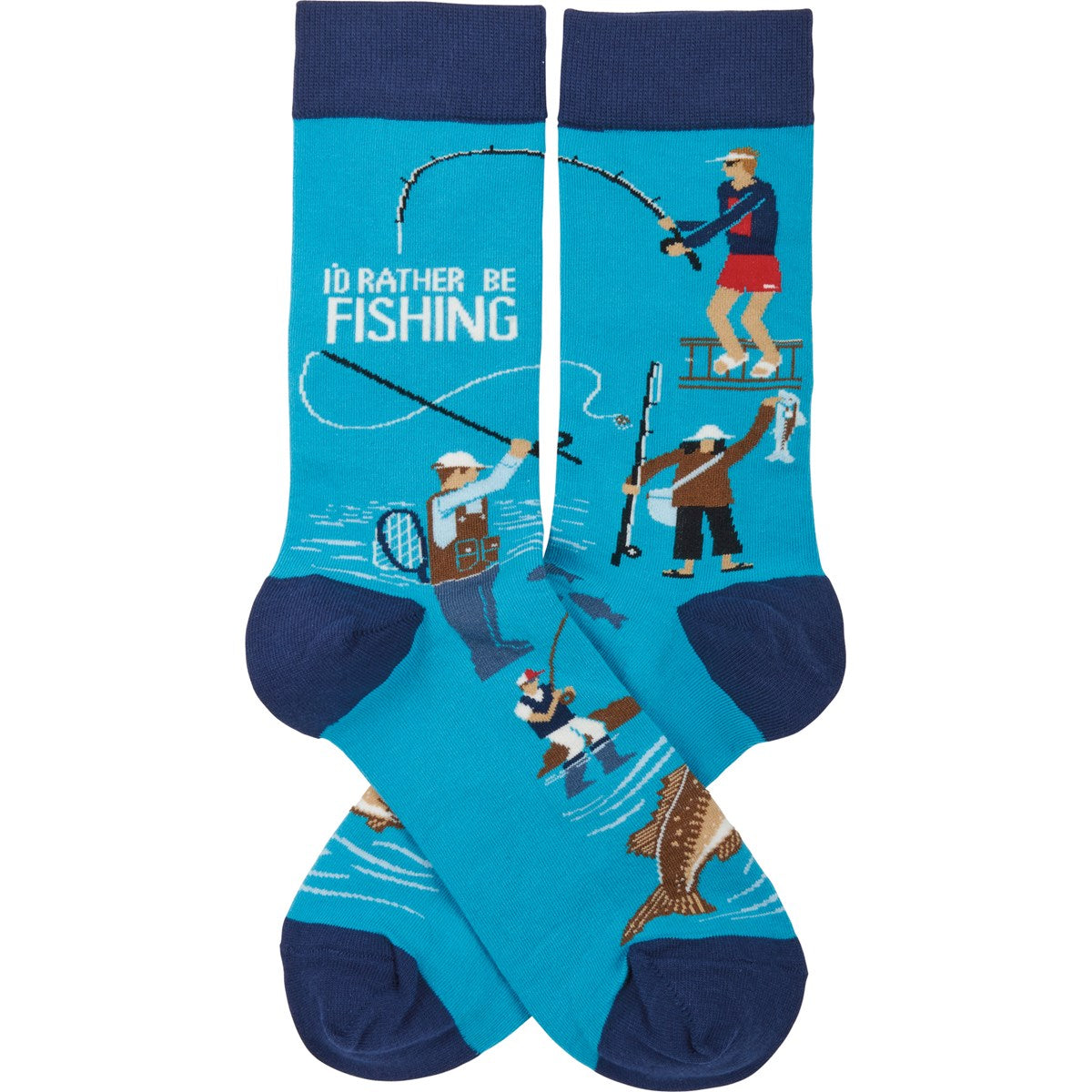 I'd Rather Be Fishing Socks