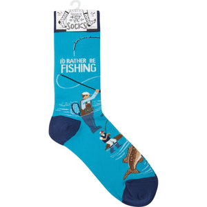 I'd Rather Be Fishing Socks