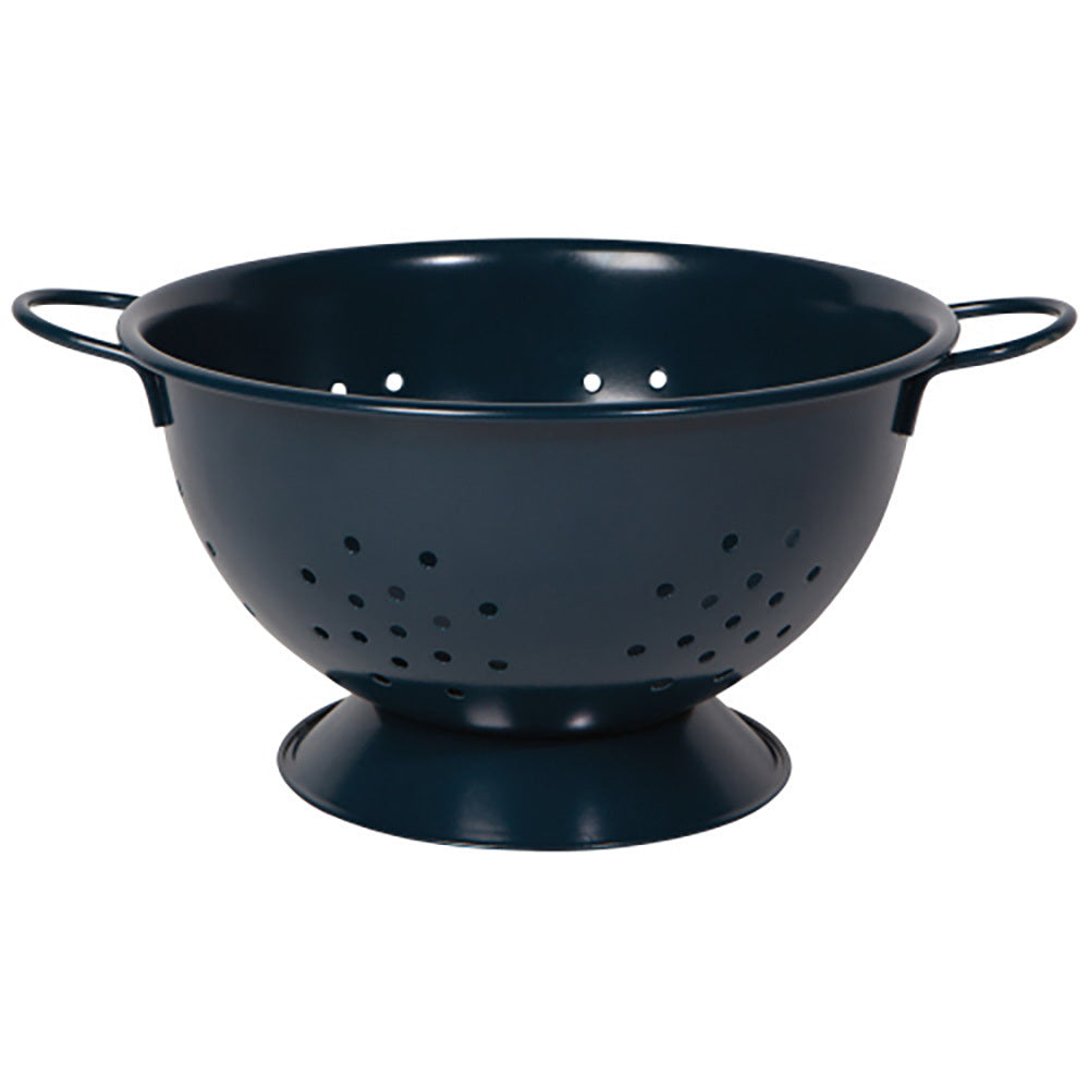 Matte Ink Blue Large Colander