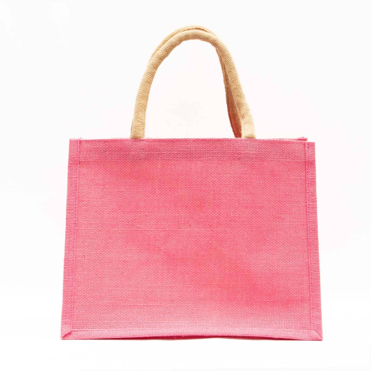 Jute Gift Tote in Hot Pink