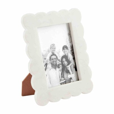 5" x 7" White Marble Photo Frame