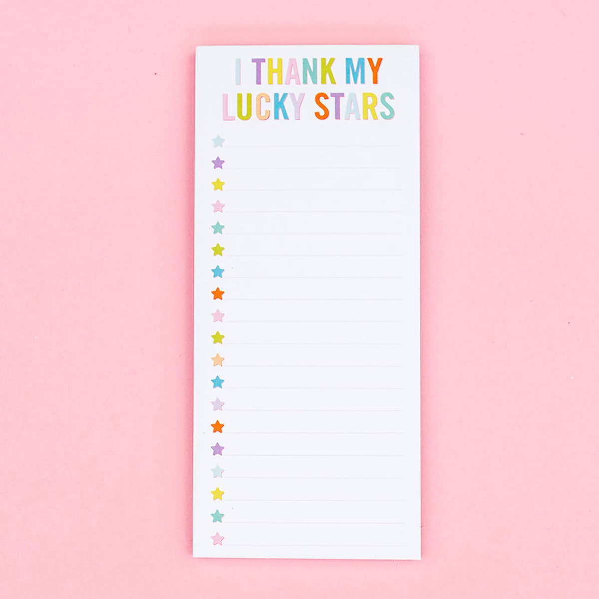 "I Thank My Lucky Stars" List Pad