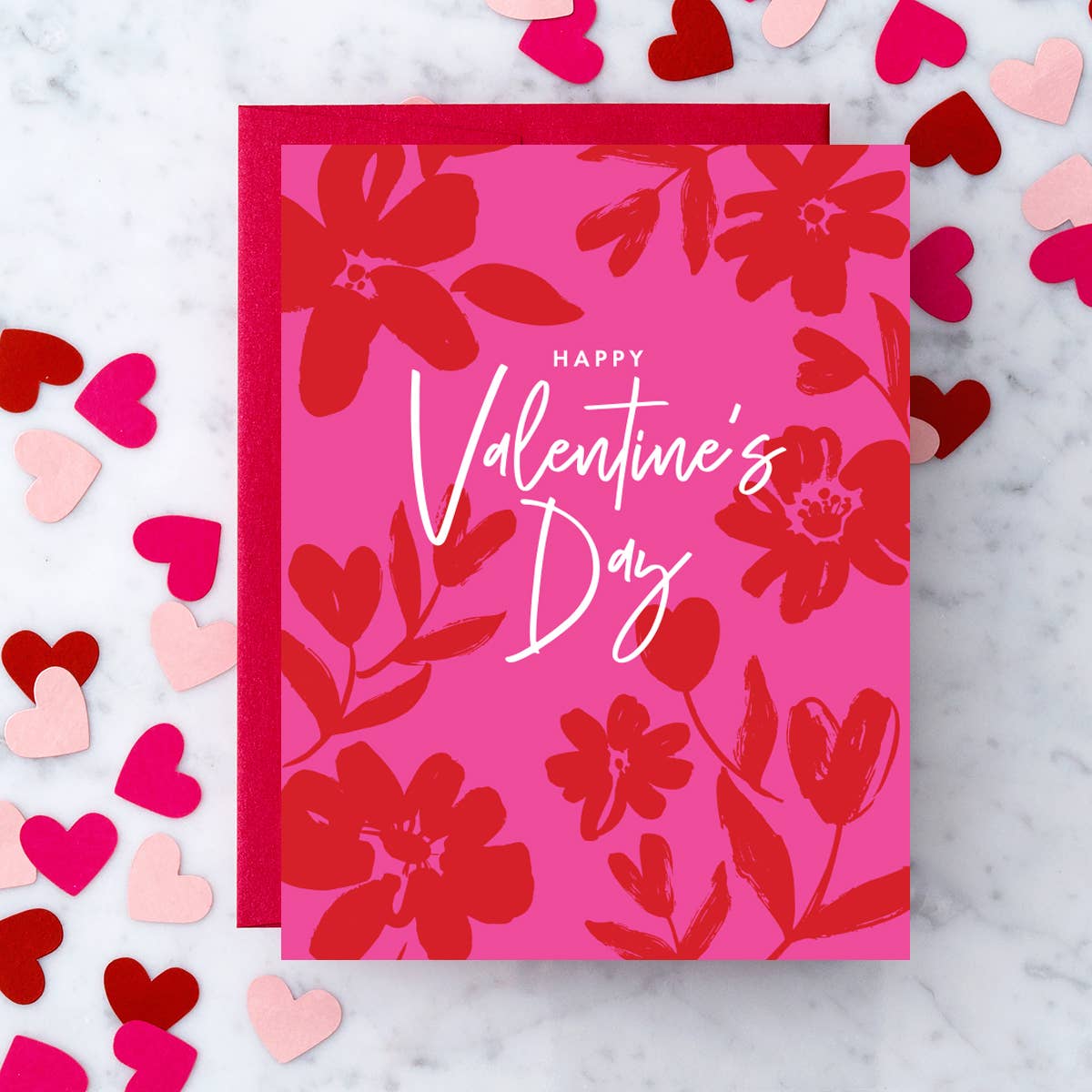 Floral Valentine's Day Greeting Card