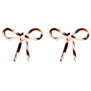 Cocoa Bow Earrings