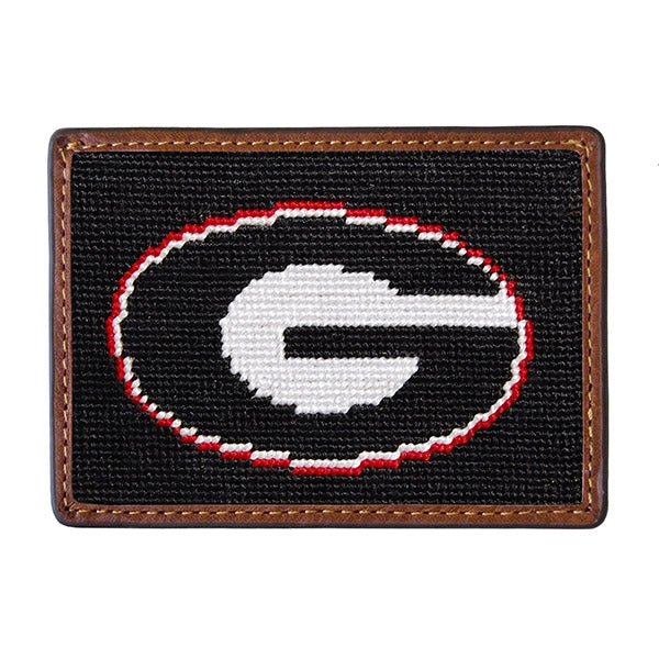 University of Georgia (Black) Needlepoint Card Wallet
