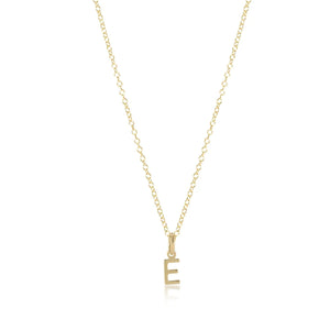 Respect 16" Gold Initial Charm Necklace