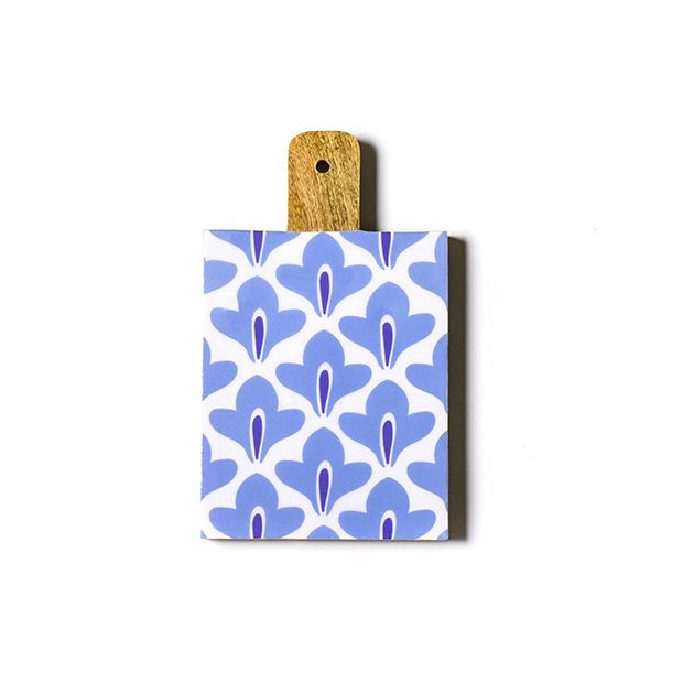 Iris Blue Sprout Mango Wood Small Rectangle Board