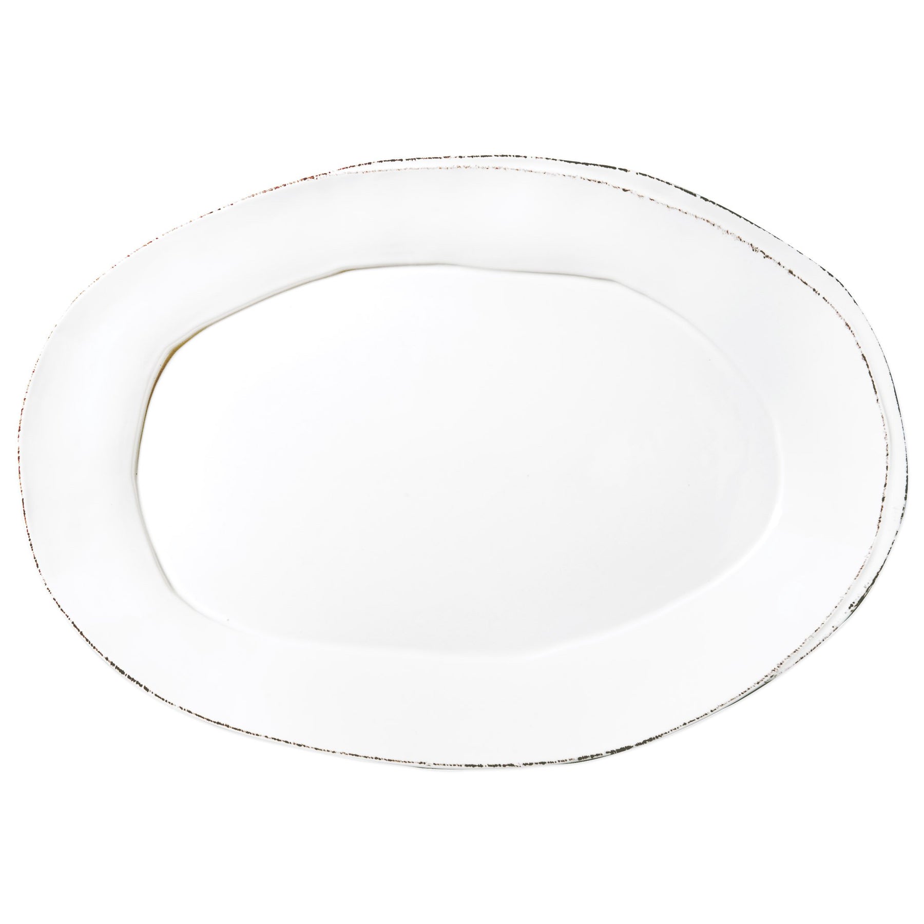 Vietri Lastra White Oval Platter