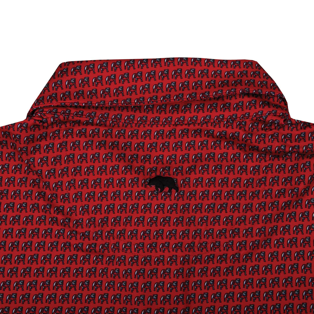 UGA Standing Bulldog Printed Polo in Red