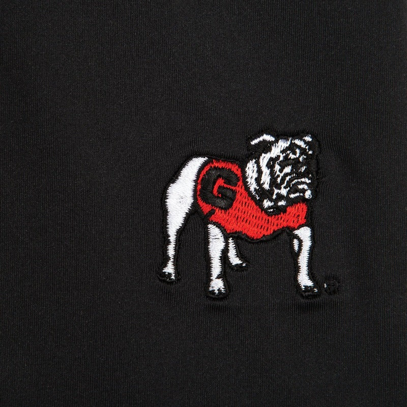Onward Reserve UGA Solid Standing Bulldog Performance Polo in Black