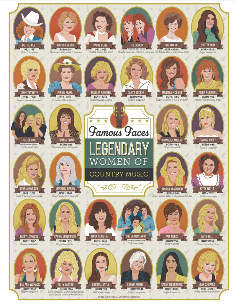 Legendary Women of Country Music Puzzle