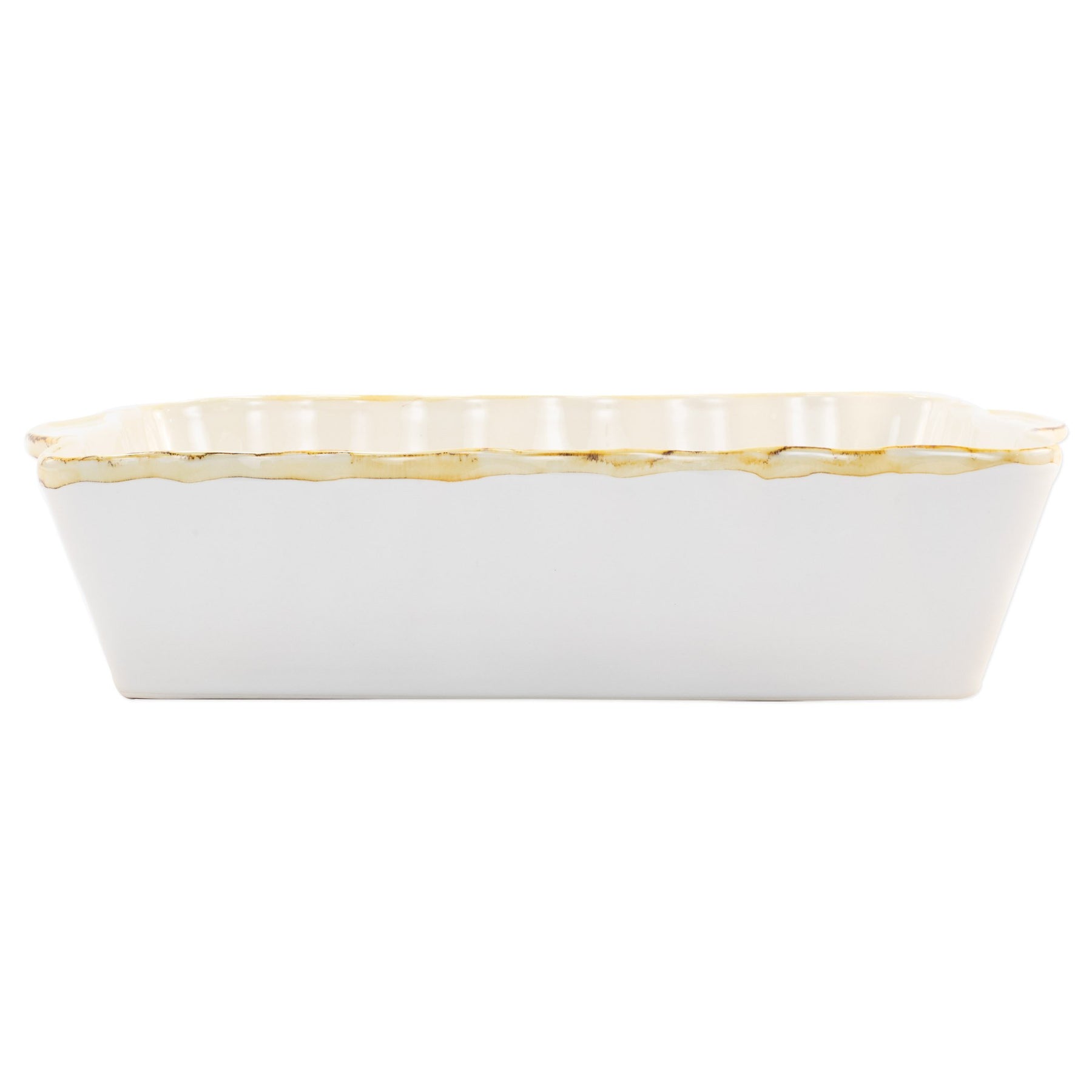 Vietri Italian Bakers White Large Rectangular Baker