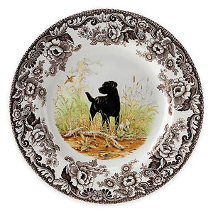 Spode Woodland Black Labrador Salad Plate