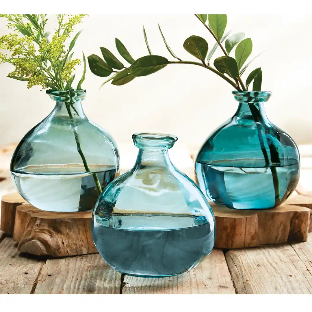 Light Blue Short Vase