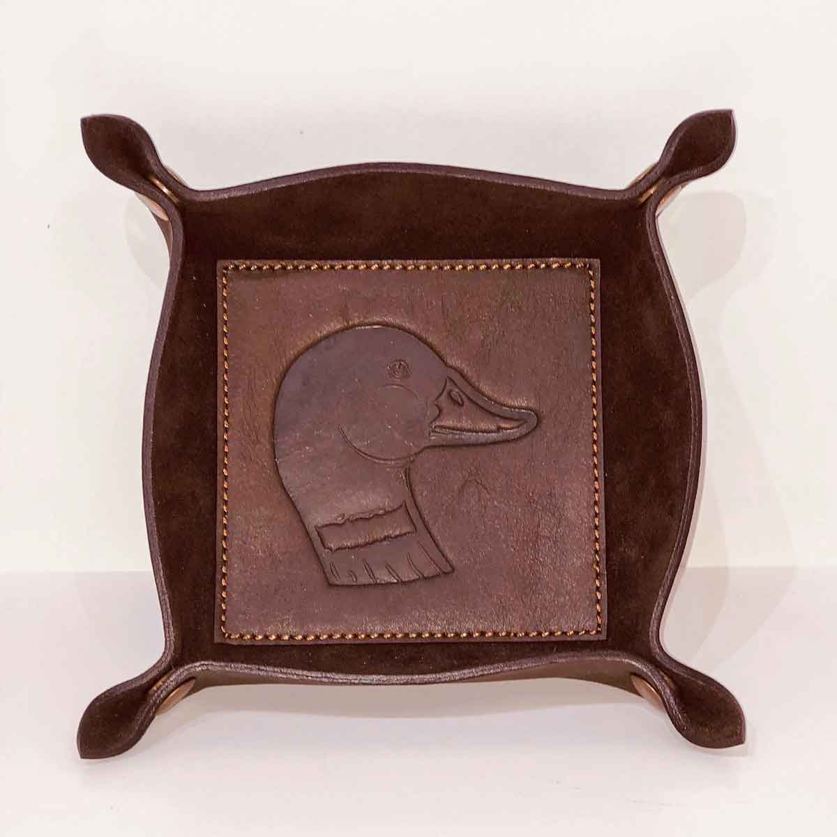 Duck Leather Embossed Valet Tray