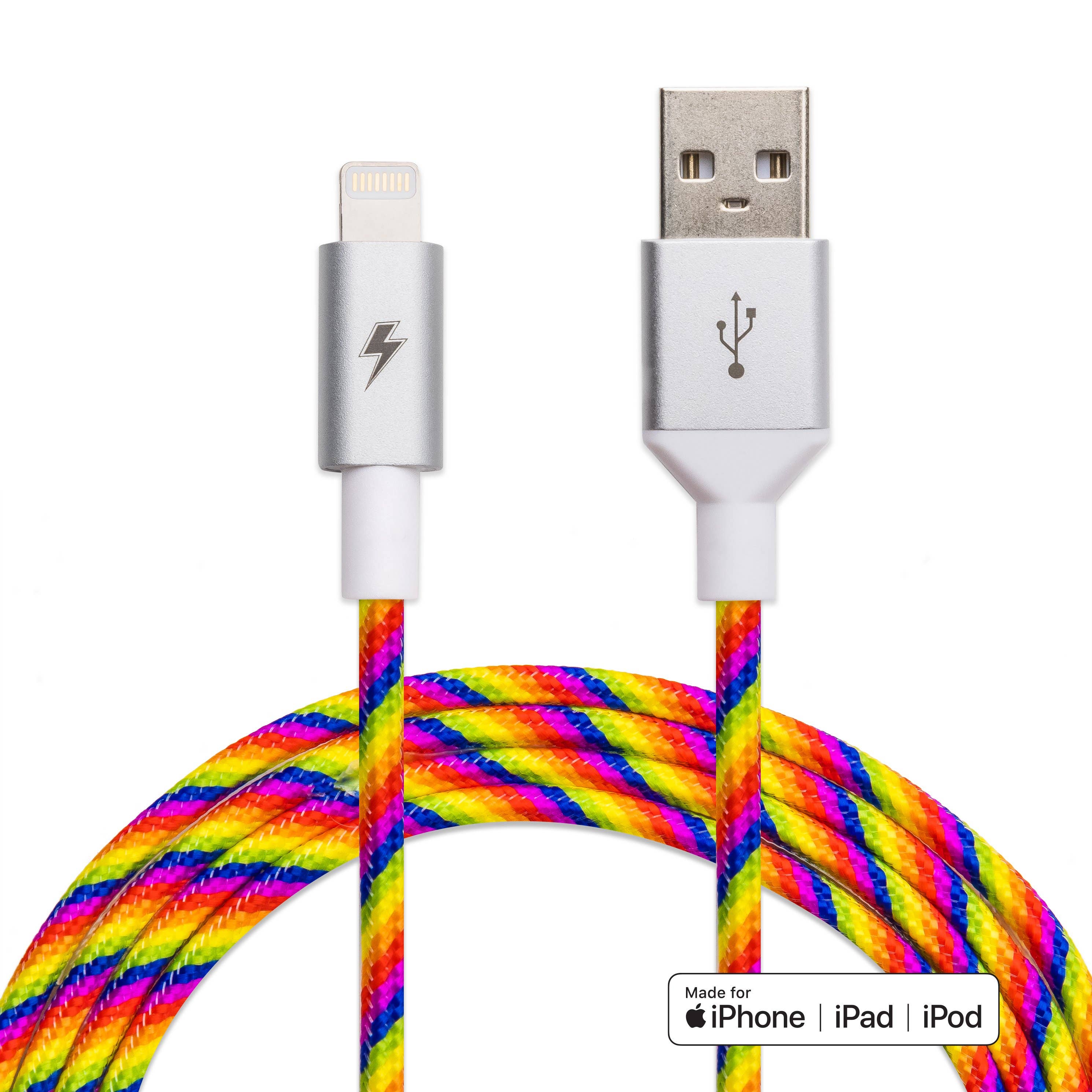 Rainbow iPhone Lightning Cable