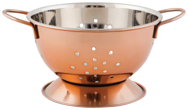 Matte Steel Rose Gold Small Colander