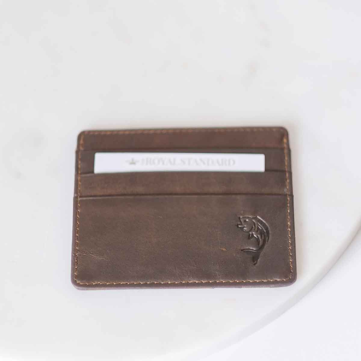Fish Leather Embossed Slim Wallet