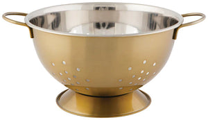 Matte Steel Gold Small Colander